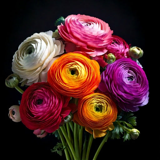 Ranunculus asiaticus - Mixed Colours - 15 bulbs p-pack